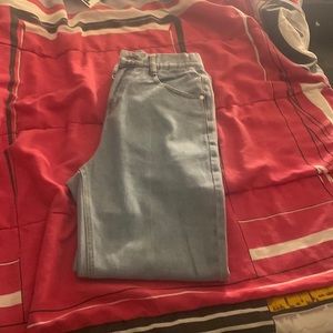 Shein, waist size 30, and light washed blue